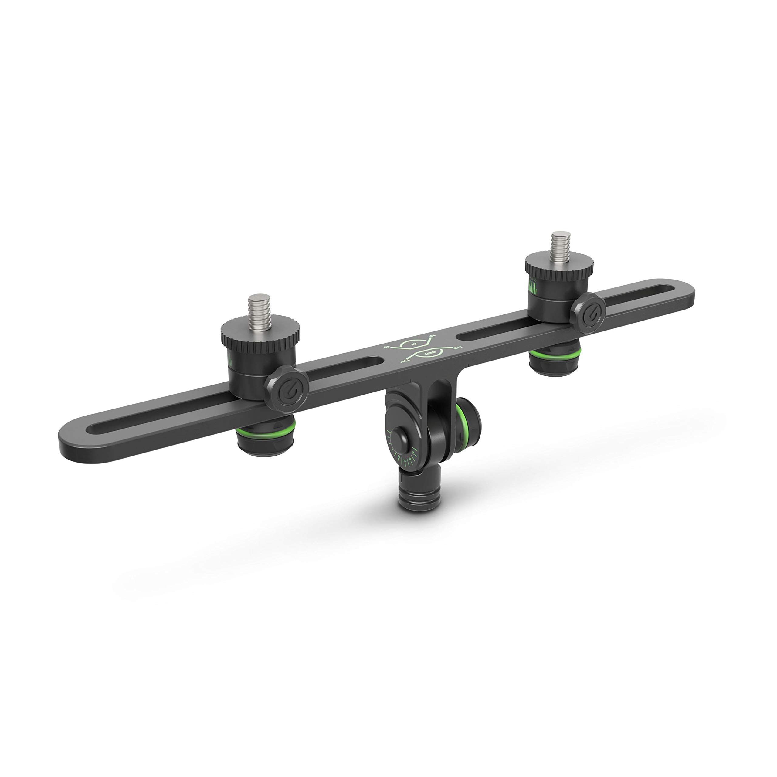 Gravity MS STB 01 PRO - Stereo- Mikrofonschiene mit stufenloser Einstellung, 60 bis 290 mm, schwarz