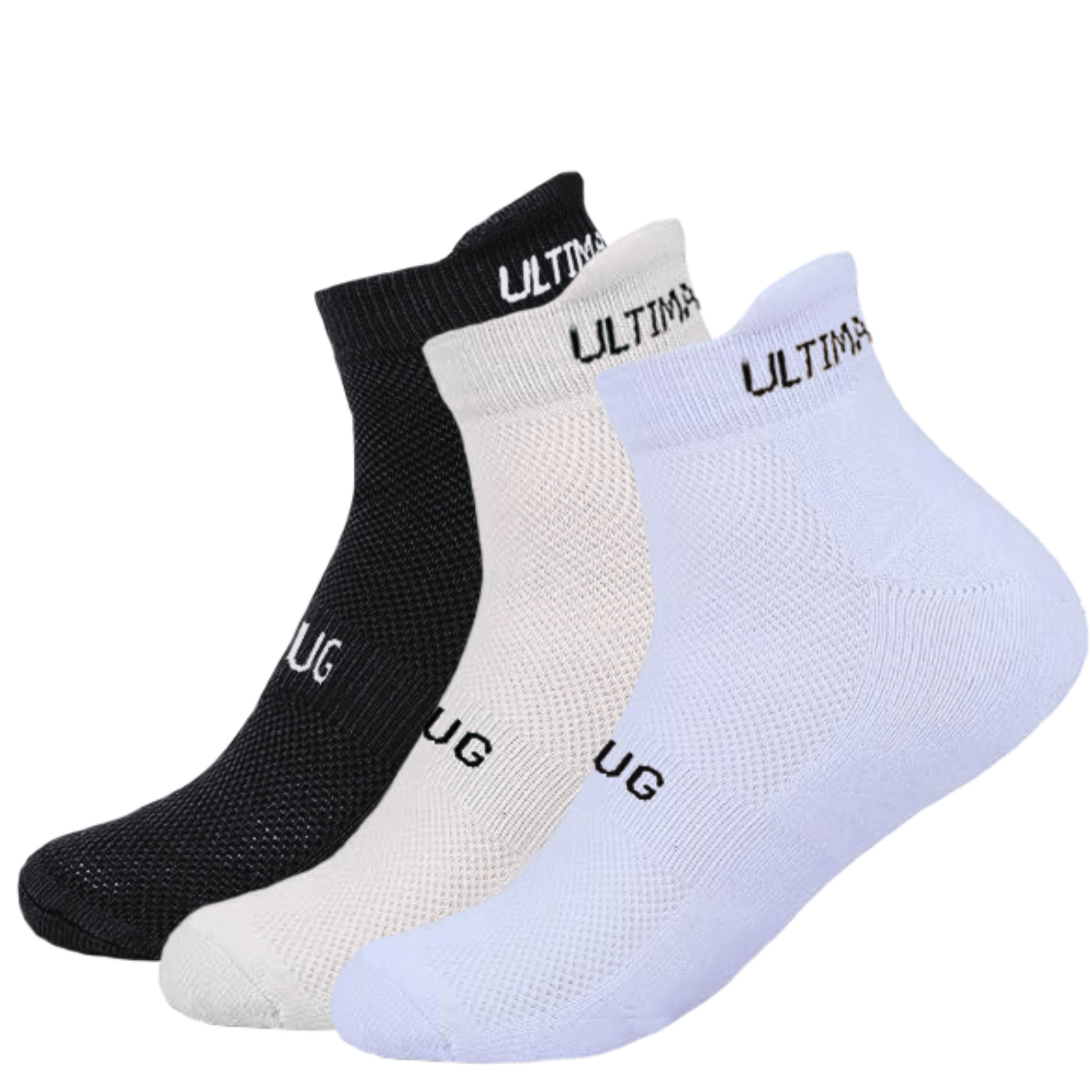 Ultimate Goal Sports Bamboo Combo Ankle Length Socks for Men | Sports Socks for Men | 3X Softer than Cotton Socks| Breathable Odour Free| Padded Base | Half Terry (Multicolour, Pack of 3)-image-9