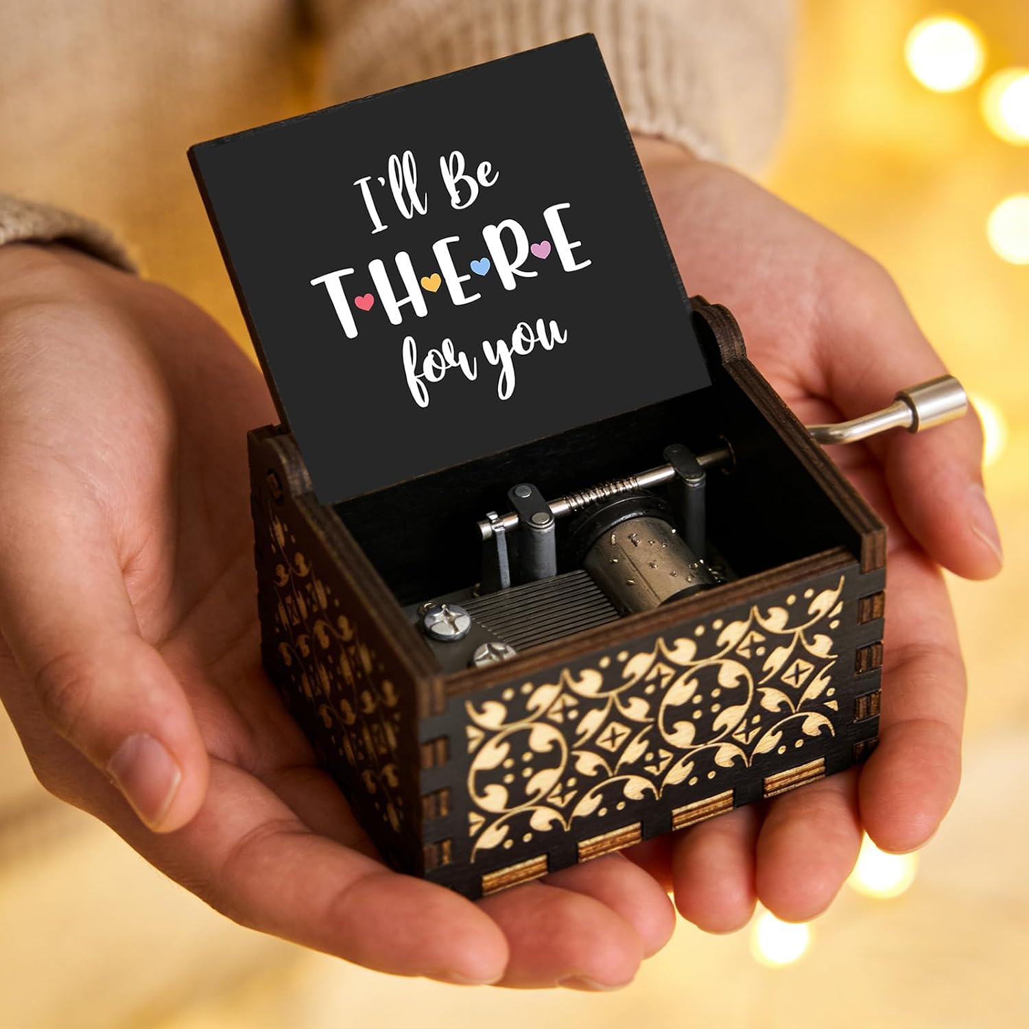 Music Box for Sisters Friends,I Will Be There For You Wooden Music Box
