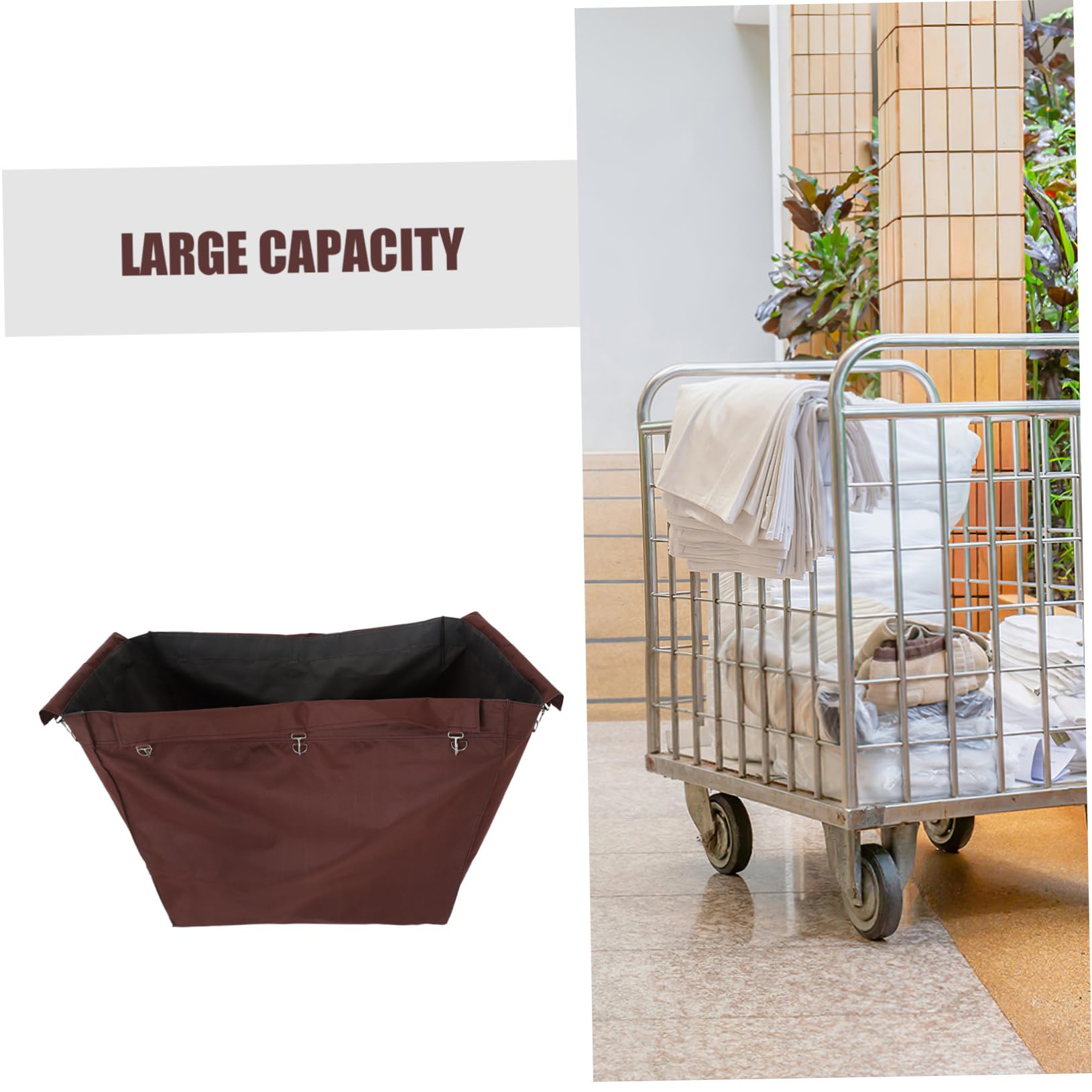 Hohopeti Ersatzbeutel Für Wäschewagen Aus Oxford Gewebe Wäschebeutel Organizer Tasche Für Reinigungs Und Müllwagen Mit Großzügigem Stauraum