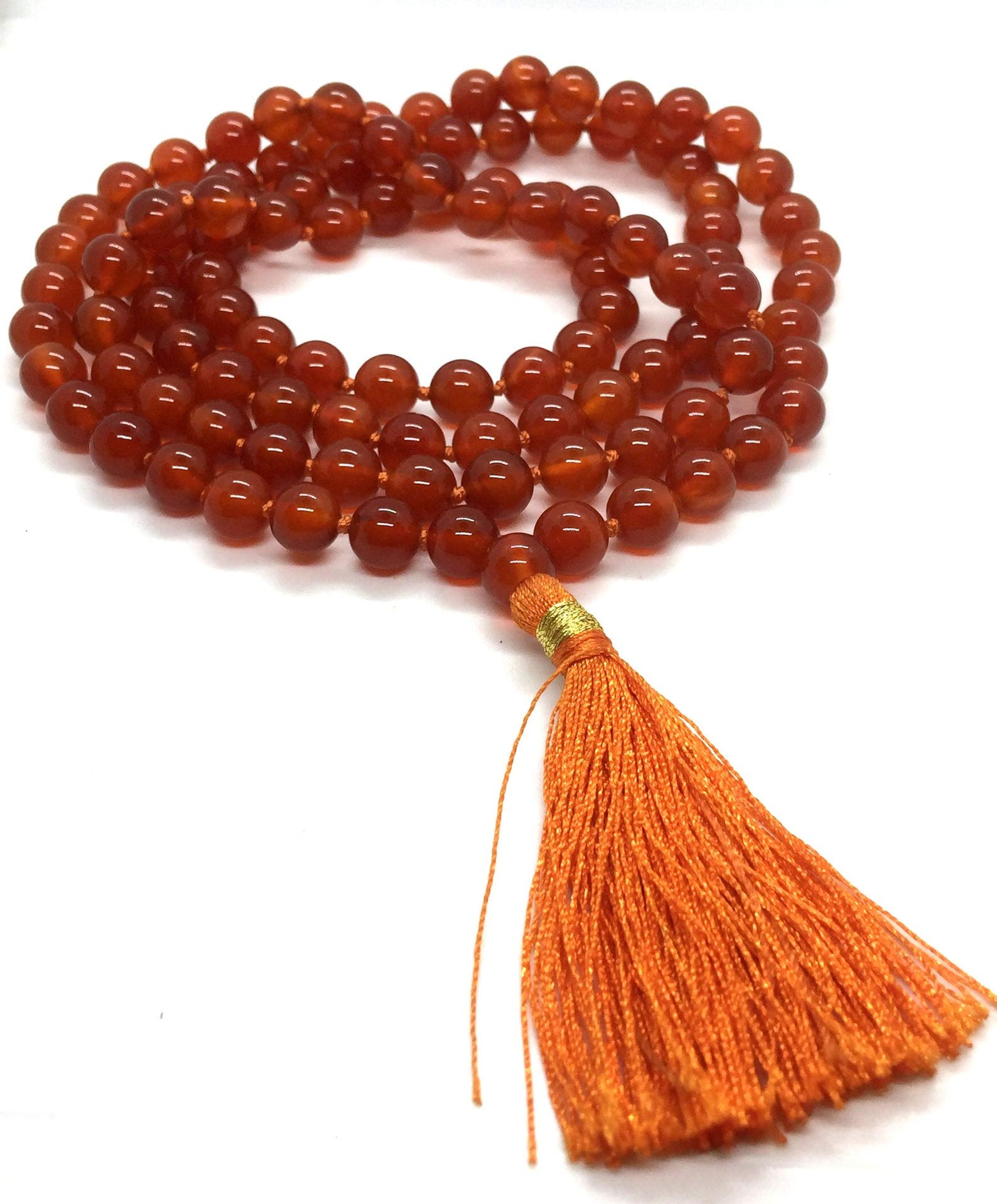 REBUY Healing Crystal Carnelian Stone Mala Chakra Reiki Balancing for Unisex - (Orange) (B089KVRC16) Amazon Price History, Amazon Price Tracker