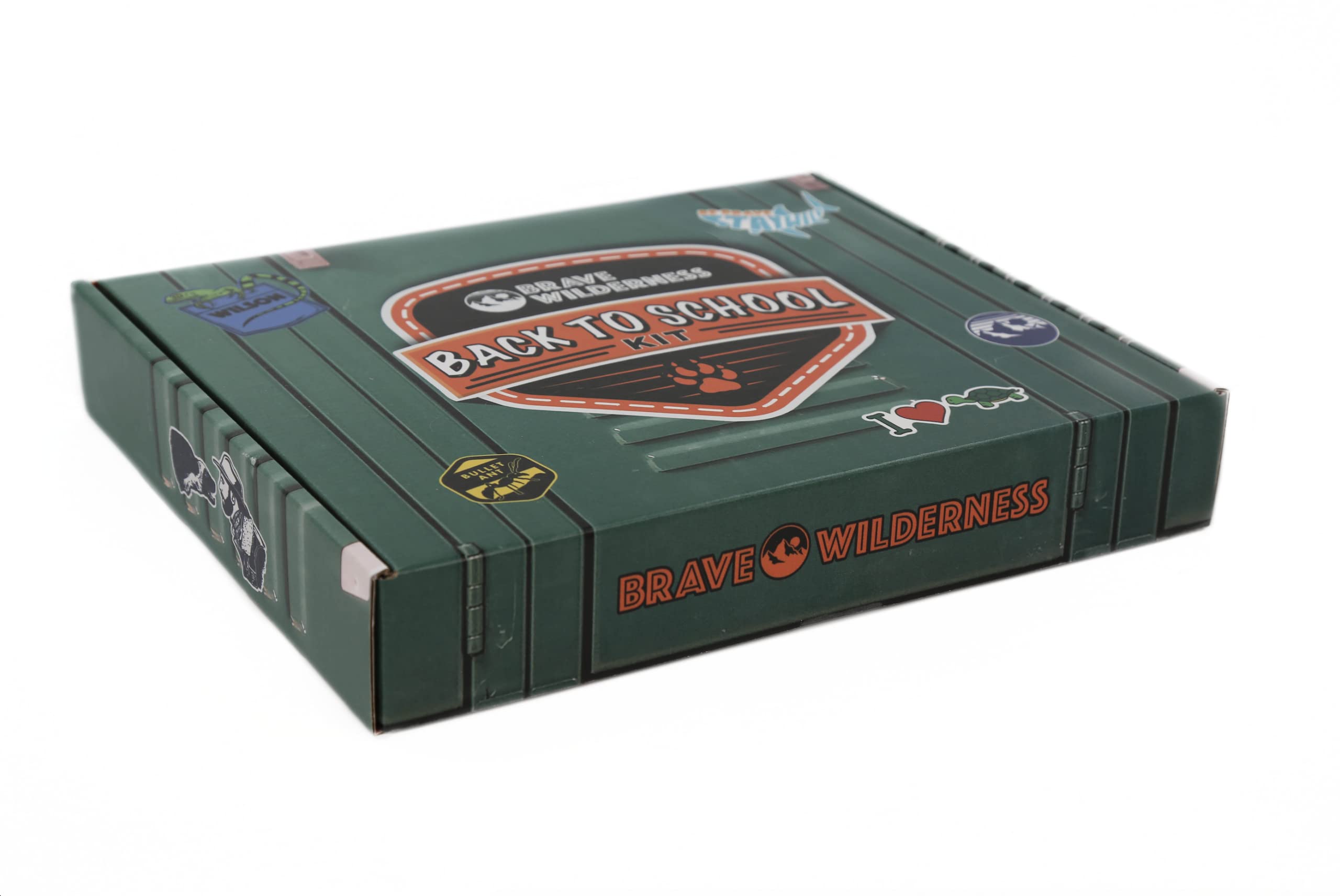 Brave Wilderness Back to School Kit, Classroom Tools, Custom Folders, Notebook, Coyote Peterson Writing Utensils, Pencils, Ruler, Eraser, Zippered Pouch, Classroom and Homework Ready