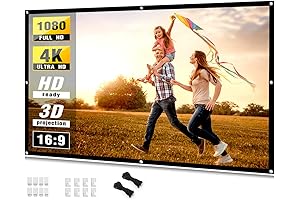 Taotique Outdoor Portable Anti-Crease Movie Projector Screen