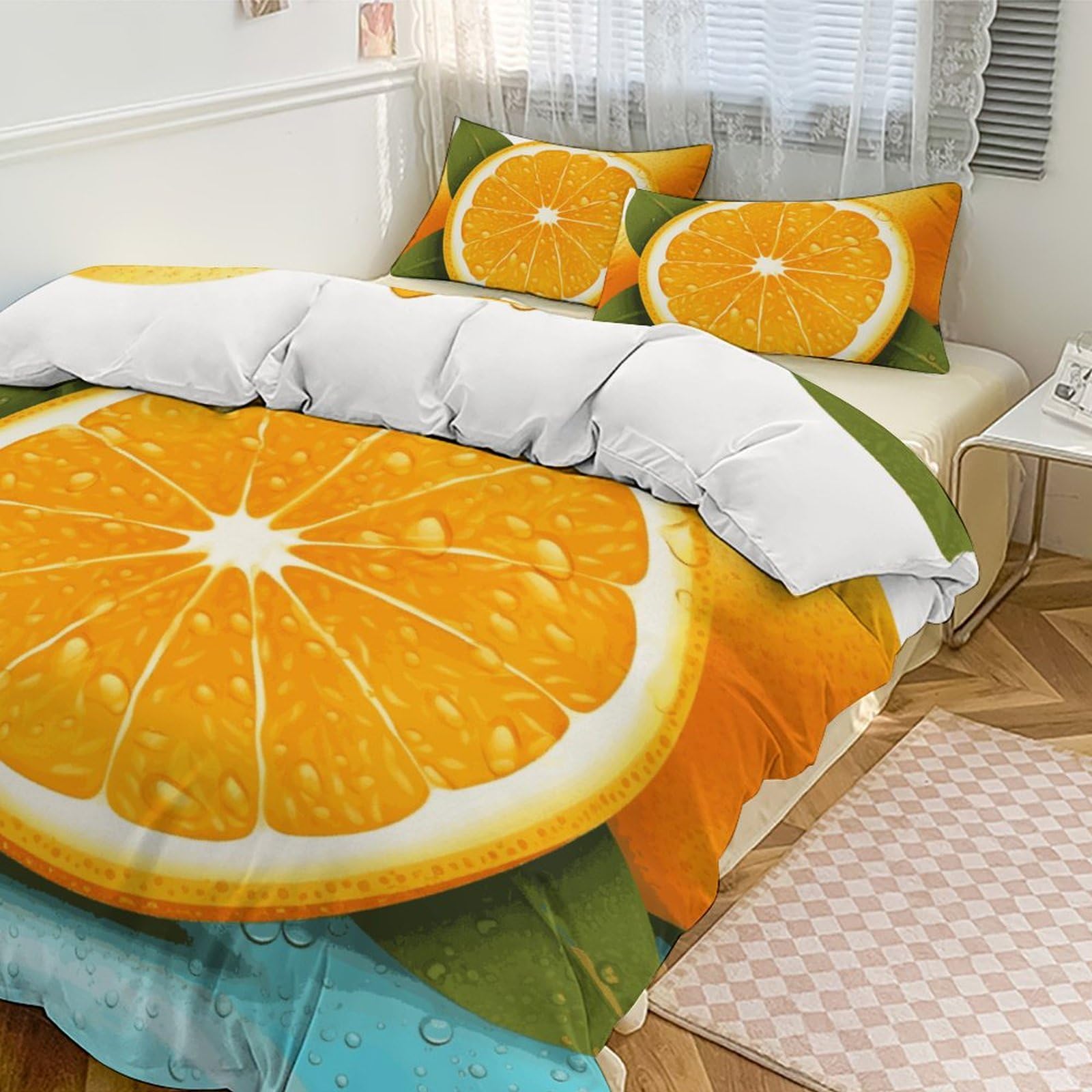 Housse de couette pour grand lit ultra douce parure de lit double 3 pièces