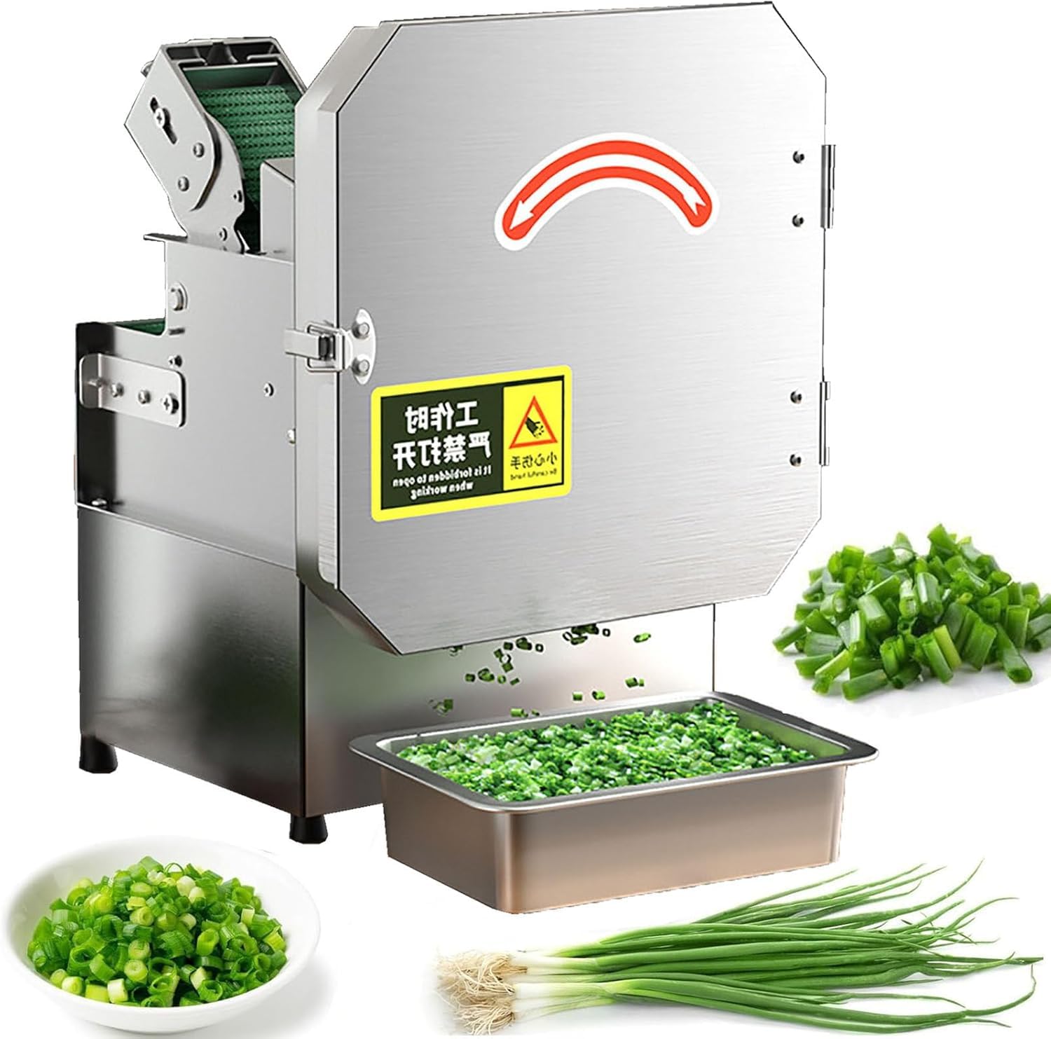 Juego De Cortadora Eléctrica Comercial De Verduras: Potente Procesadora Y Picadora De Alimentos para Pimientos, Cebollas, Jengibre, Judías Verdes, Apio Y Más. Herramienta De Cocina Rápida Y
