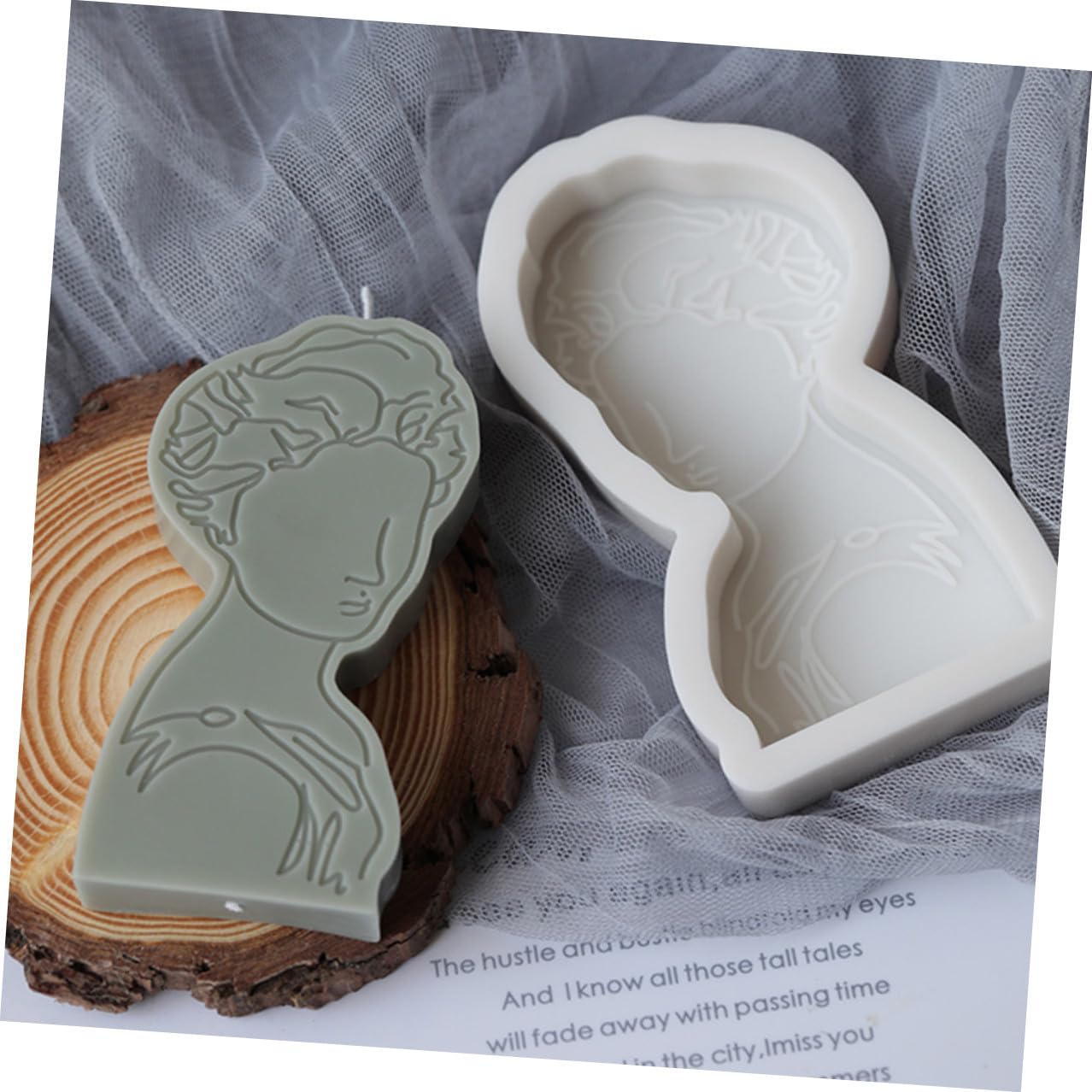 ARTIBETTER 3 Moldes Para Galletas Moldes Para Jabón Hechos A Mano Moldes Para Pasteles Moldes De Silicona Para Velas Moldes Para Retratos Moldes Para Hacer Jabón Moldes Para