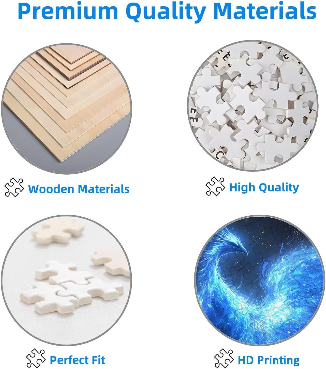 2000ピース ジグソーパズル フェニックス、大人向け 木製パズル ファンタジー、2000ピース (100x70 cm)、大人向け