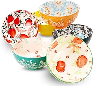 Y YHY Pasta Bowls, Grote Salade Serveerkommen, Witte Soep Kom Magnetron Veilig Stevig Porselein 31 Oz Set Van 6