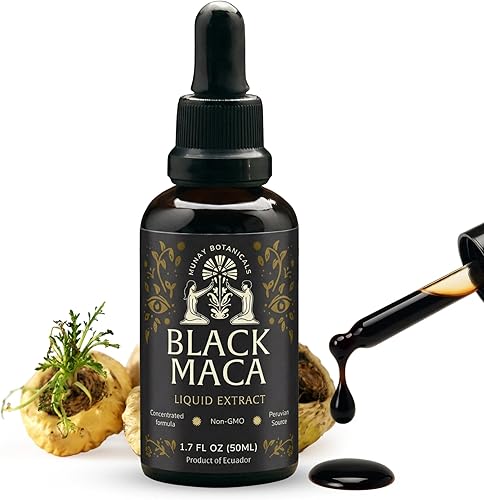 Extracto de maca negra de 1.7 fl oz – Ingrediente a base de plantas andinas para resistencia, concentración y vitalidad | Utilizado tradicionalmente