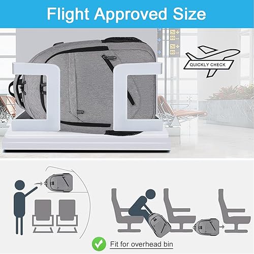 Miniatura 6 de Asenlin Mochila de viaje para laptop para mujeres y hombres, resistente al agua, mochila delgada y resistente para laptop con puerto de carga USB,