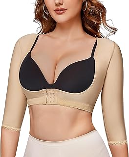 MICOHPKLE Women Arm Shaper Compression Sleeve Lipo Post Surgical Slimmer Faja Top Posture Corrector Shapewear Body Shaper