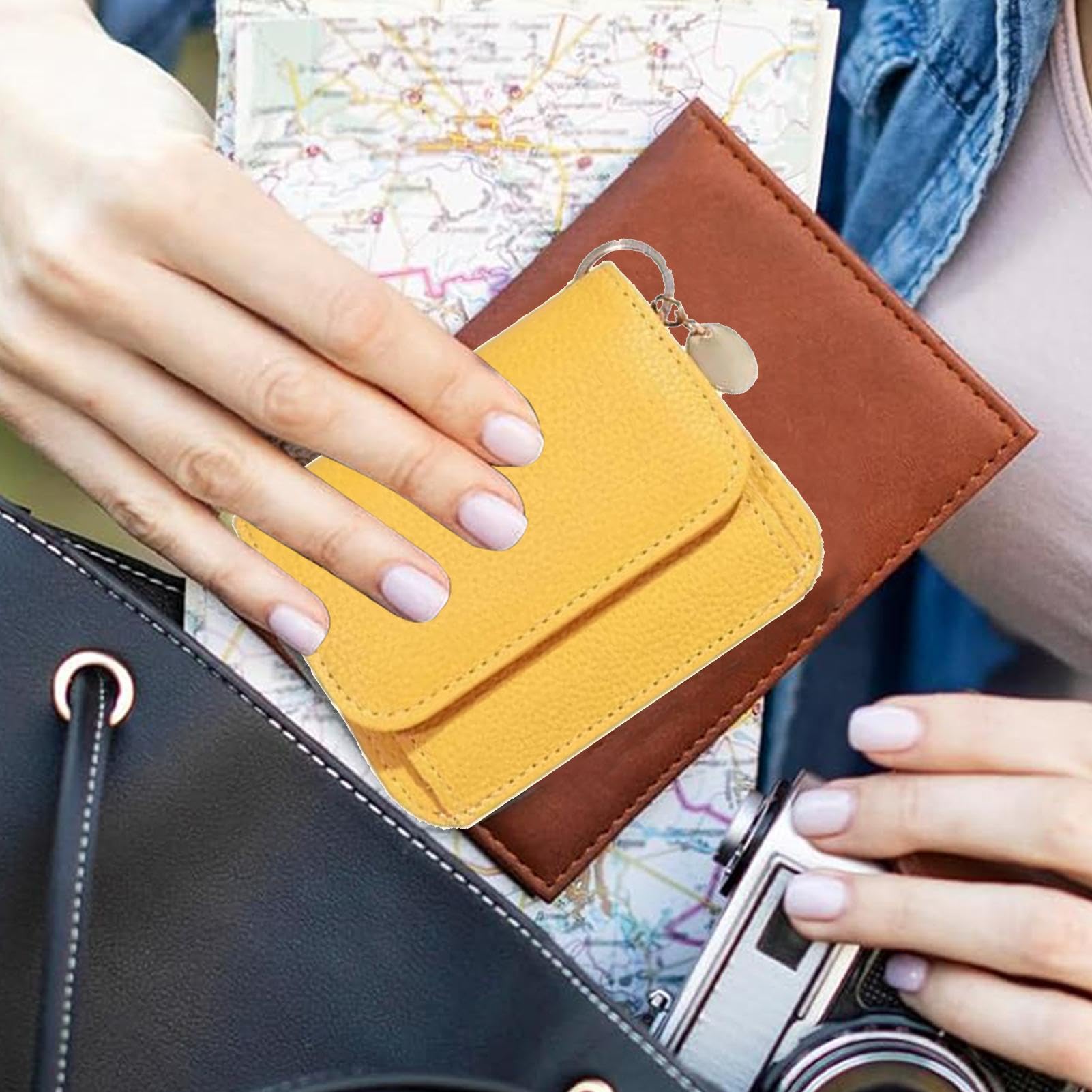 Portamonete da donna, portamonete da donna | Portamonete in pelle PU con
