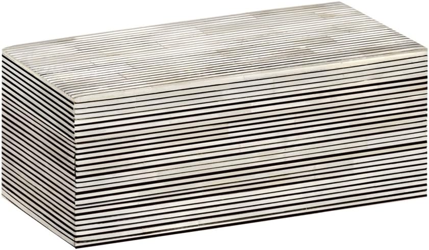 Mela Artisans MABX306 Pinstripe Decorative Box, Large