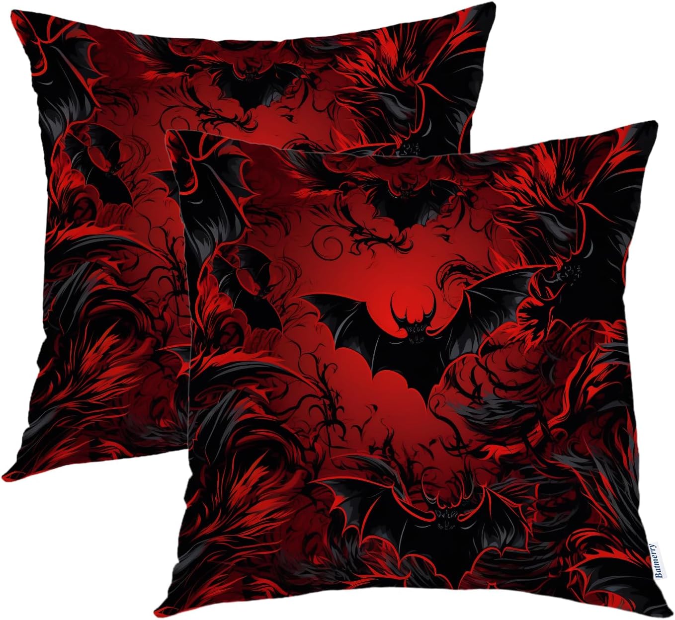 Batmerry Aim High Pursue Goals Pillowcases, Believe in Yourself Reach for Stars Decorative Bed Pillowcases Digital Printing Blended Fabric Bedroom Set Hidden Zipper on Short Side 20X26 in