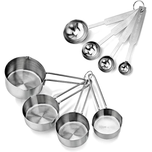 New Star Foodservice 42917 Stainless Steel Measuring Cups & Spoons Set