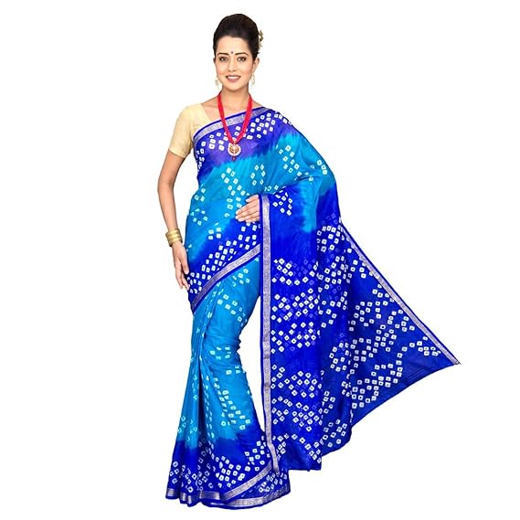 amazon bandhej saree