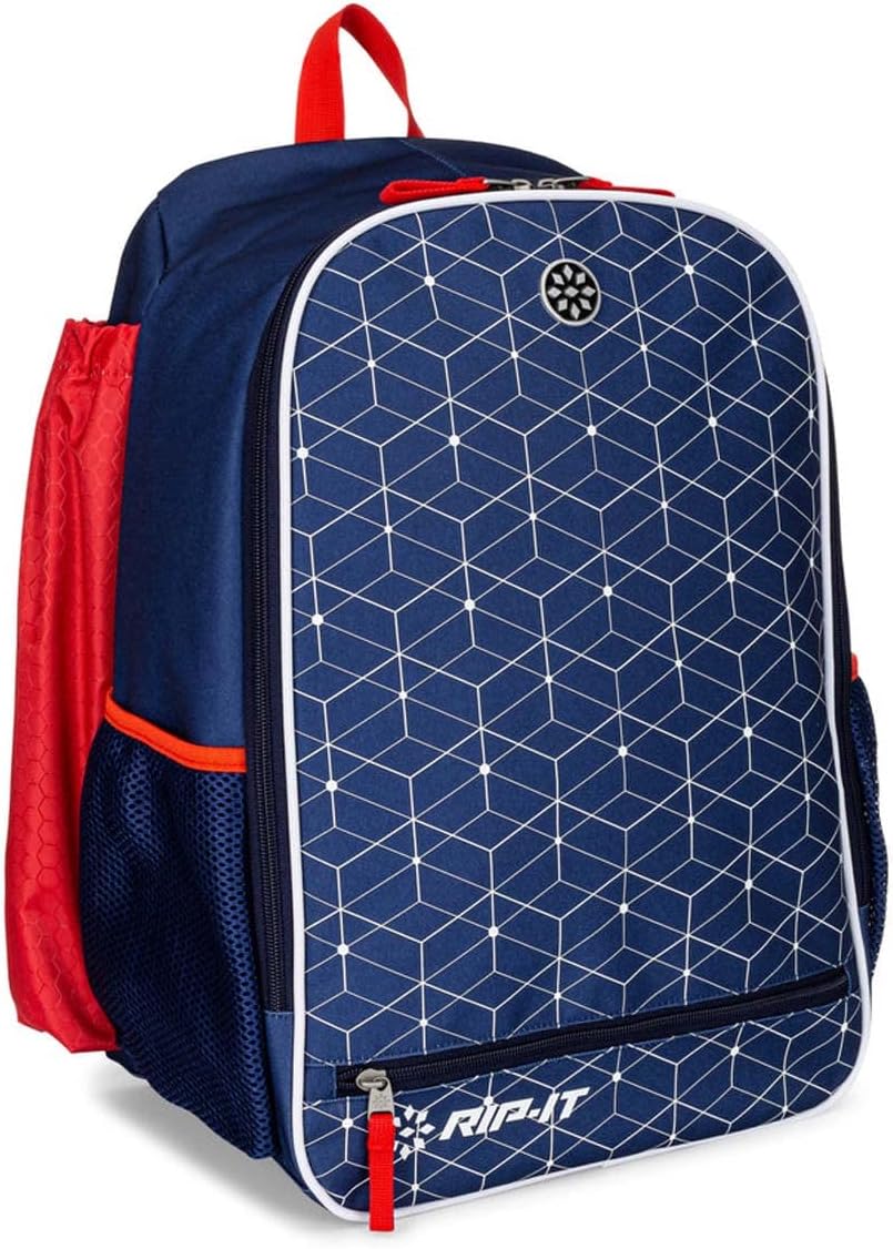 RIP-IT Classic 2.0 Softball Backpack, Multi-Compartment Softball Bag with Ventilated Cubby & Side Sleeves for Sports Equipment