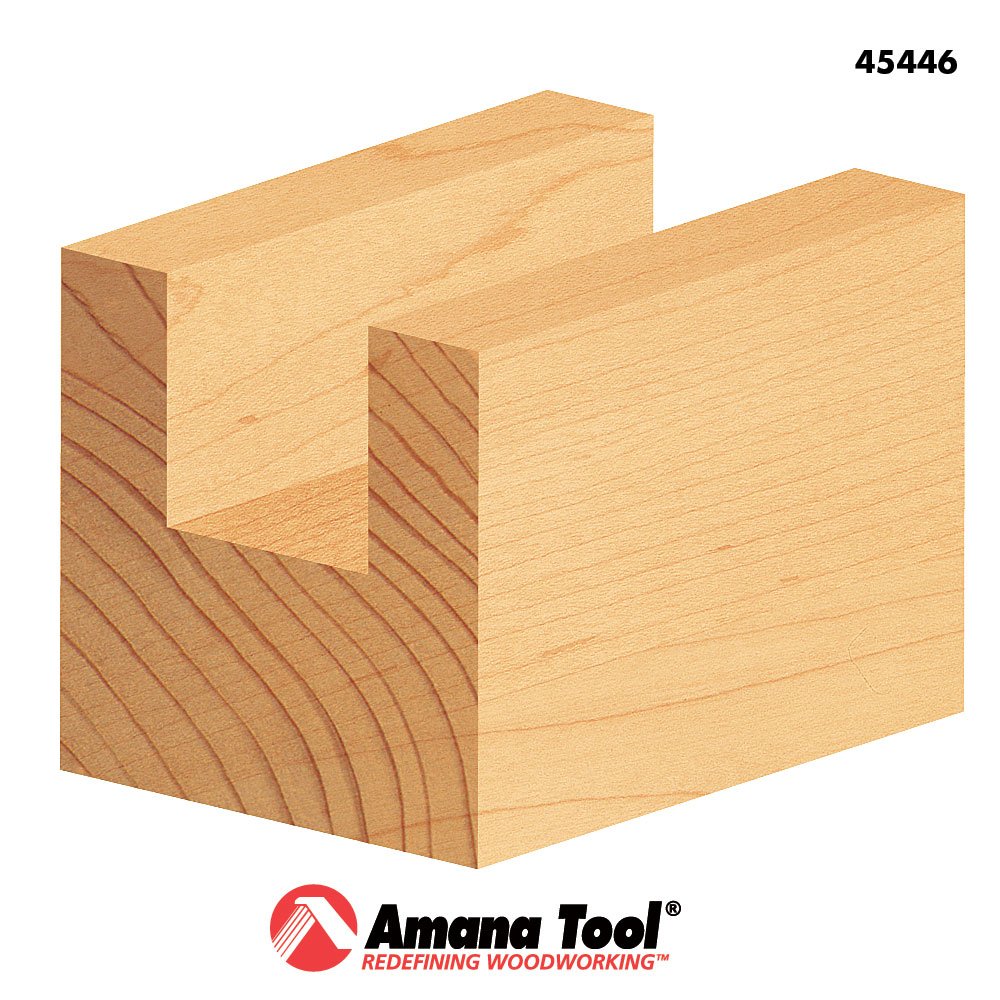 Amana Tool - 45446 Carbide Tipped Straight Plunge High Production 7/8 Dia x 1-1/4 x 1/2 In