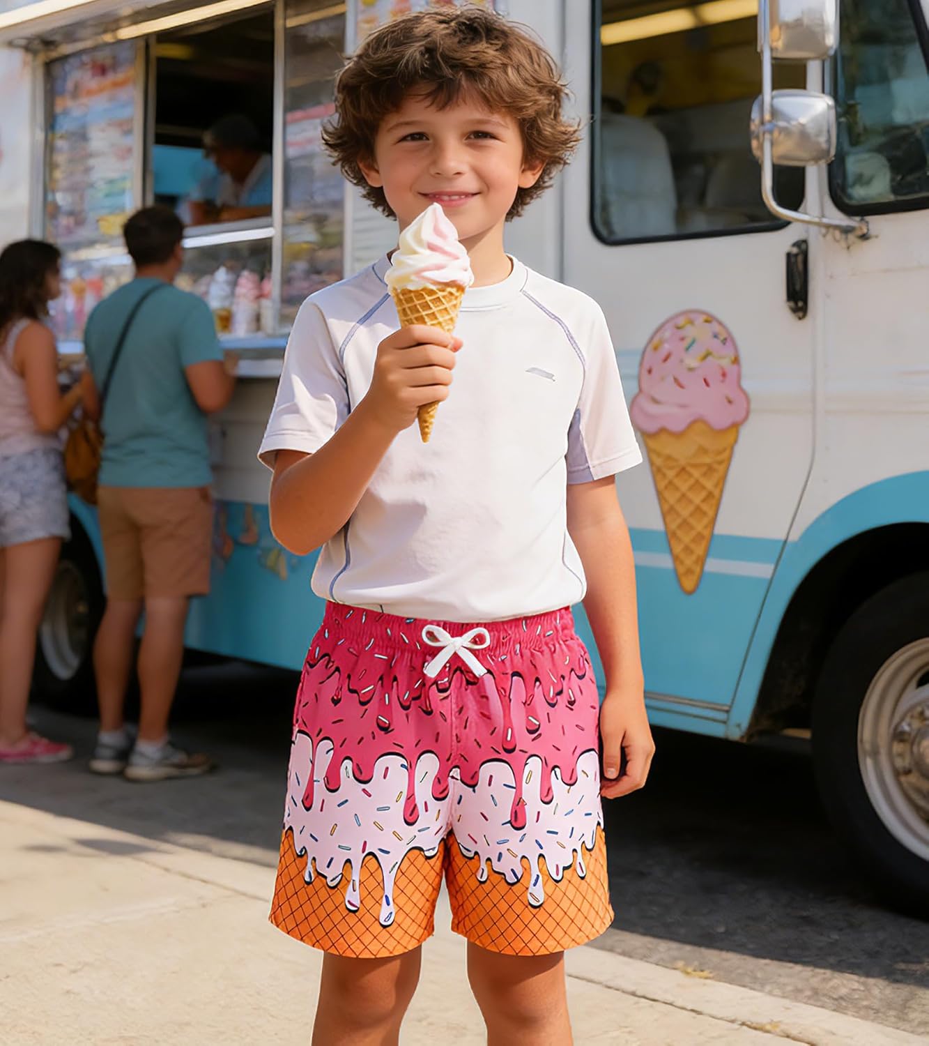 westwolf Boys Swim Trunks with Compression Liner Kids Bathing Suit 6-18 Years Swimwear - Image 3