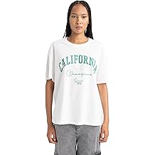 Women's Oversize Fit Bike Collar Short Sleeve 100% Cotton T-Shirt