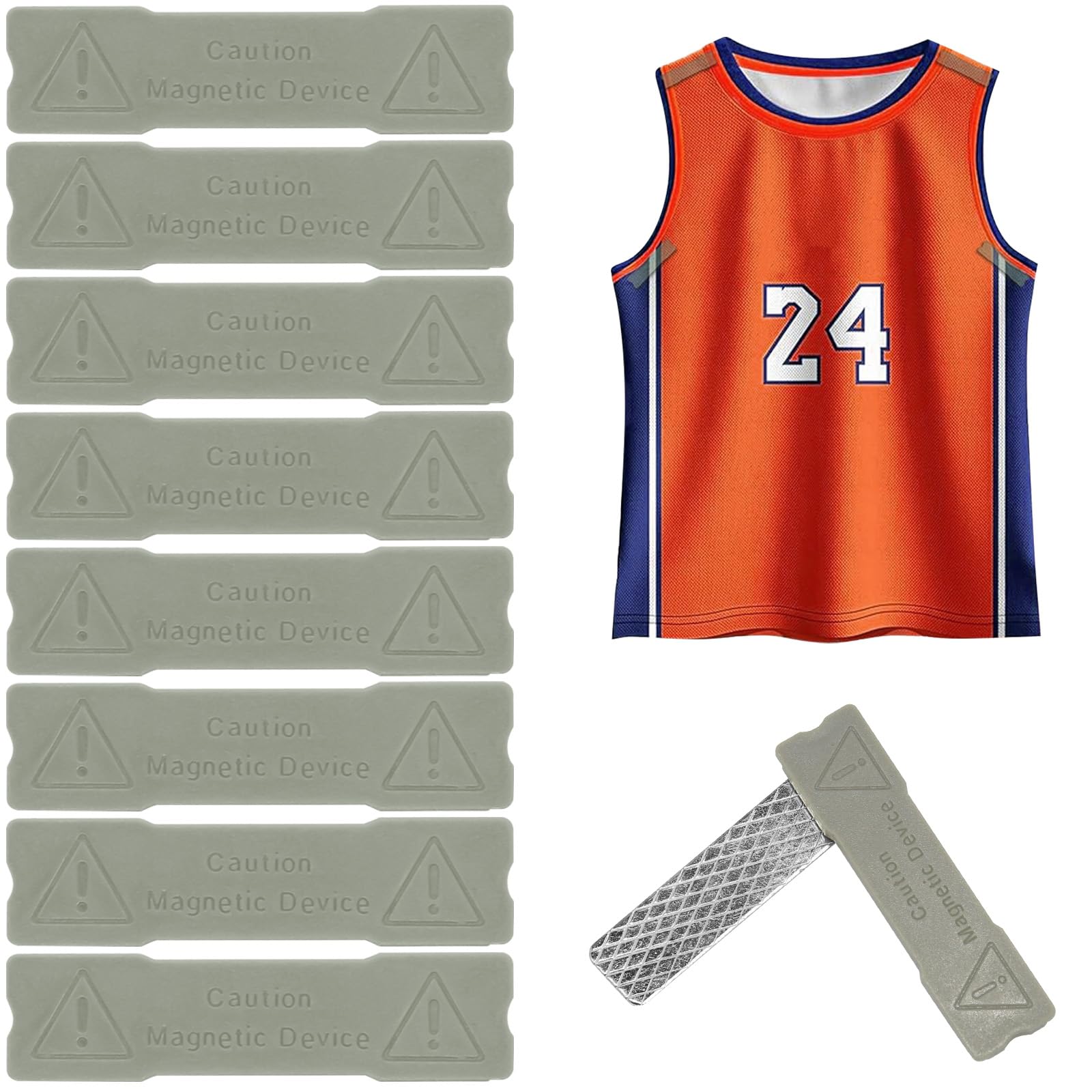 CYUXING 8Pcs Magnetic Jersey Wall Hanger - No Drilling, No Damage, Invisible Floating Display, Soccer Jerseys and Framed Memorabilia, Fit All Sports Shirts