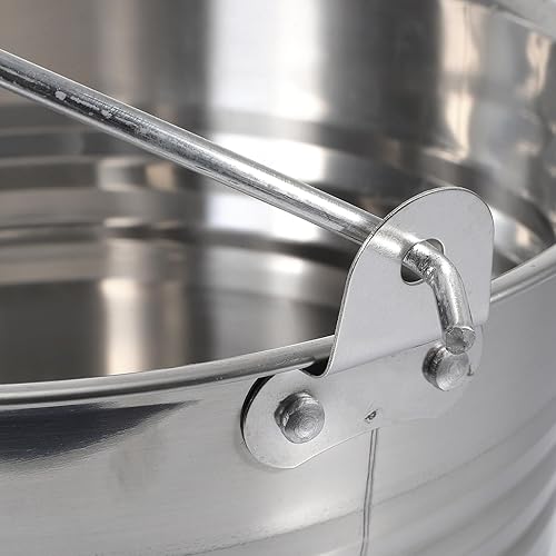 Miniatura 7 de Cubo de acero inoxidable para leche con asa, cubo de hielo para bebidas de 5 L, cubo de utilidad para limpieza de mascotas, preparación de