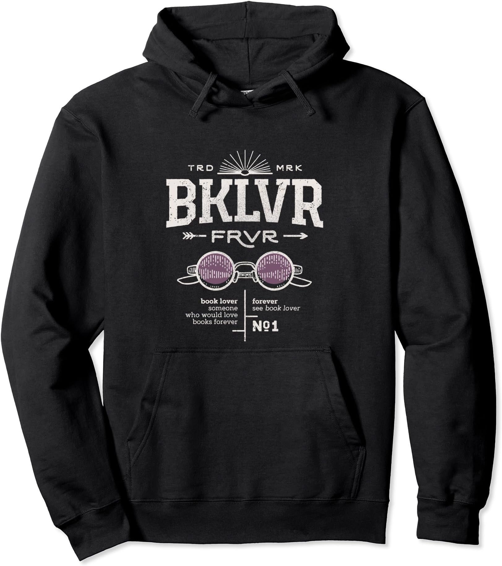 BKLVR Booklover Forever Pullover Hoodie
