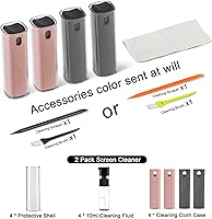 Vista 3 de walrfid 4 piezas limpiador de pantalla para auto, spray y toallitas limpiadoras de pantalla de computadora, kit de limpieza para laptop para iPad