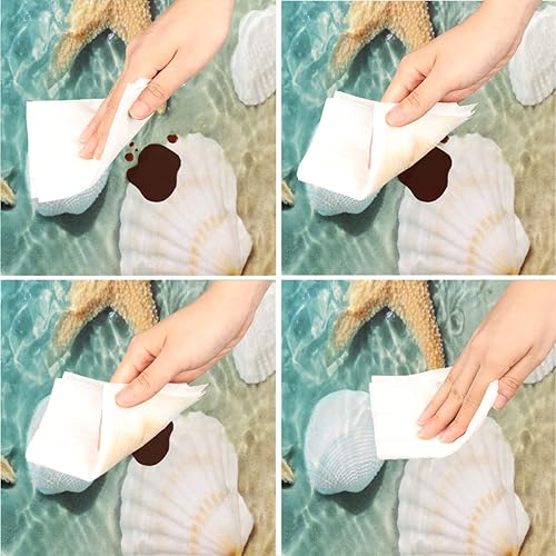 Vista 156 de Pardick Mantel redondo ajustable con diseño de flores de arte en acuarela con mantel elástico, mantel elástico redondo, impermeable, lavable, se