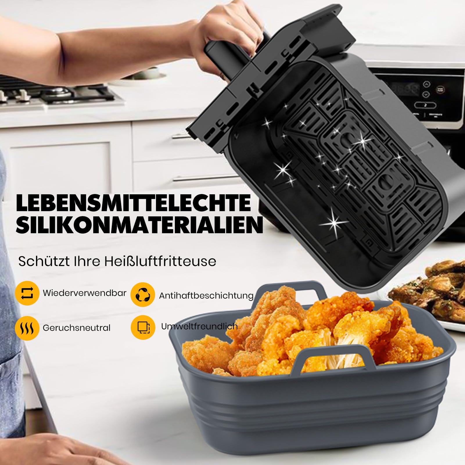YQL Airfryer Zubehör Für COSORI Heißluftfritteus Produktbild-Vorschau 9