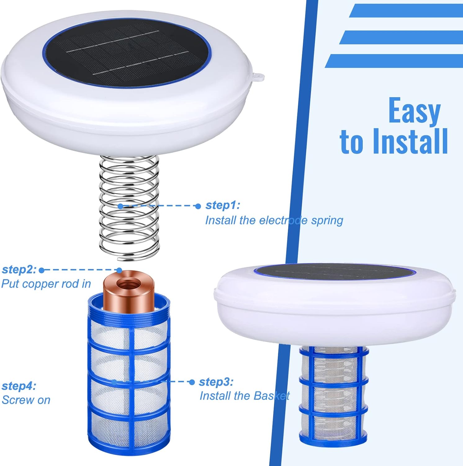 Kittmip Solar Pool Ionizer Assembly Steps