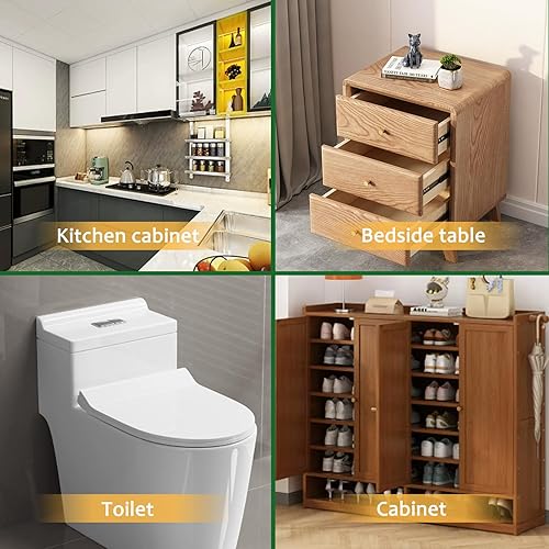 Miniatura 3 de Parachoques autoadhesivos semiesféricos transparentes para puerta de gabinete, parachoques de puerta de gabinete transparente