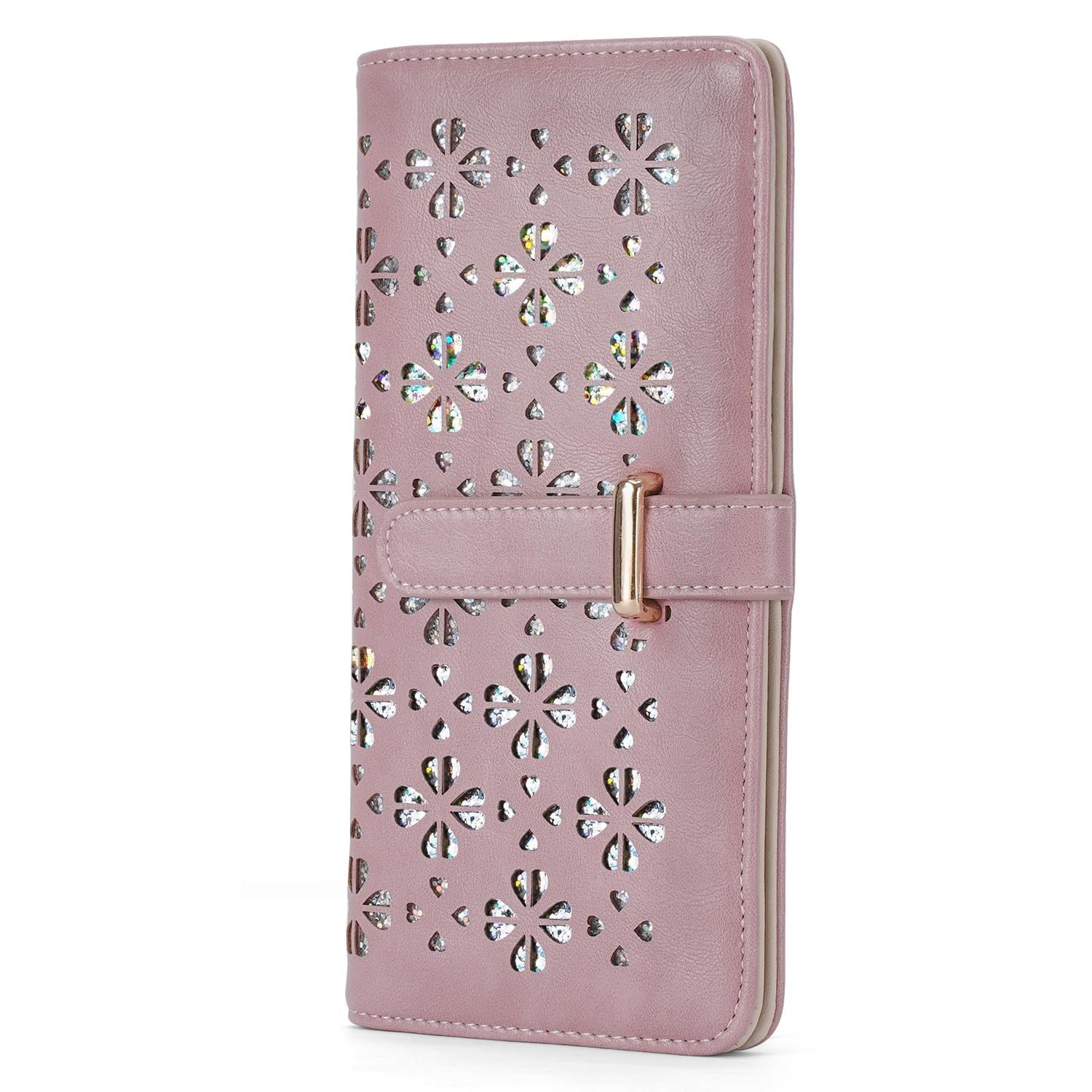 BELTANA Wallet for Women Ultra Slim Thin Leather Womens Wallet RFID Blocking Bifold Clutch Long Ladies Wallet(Purple)