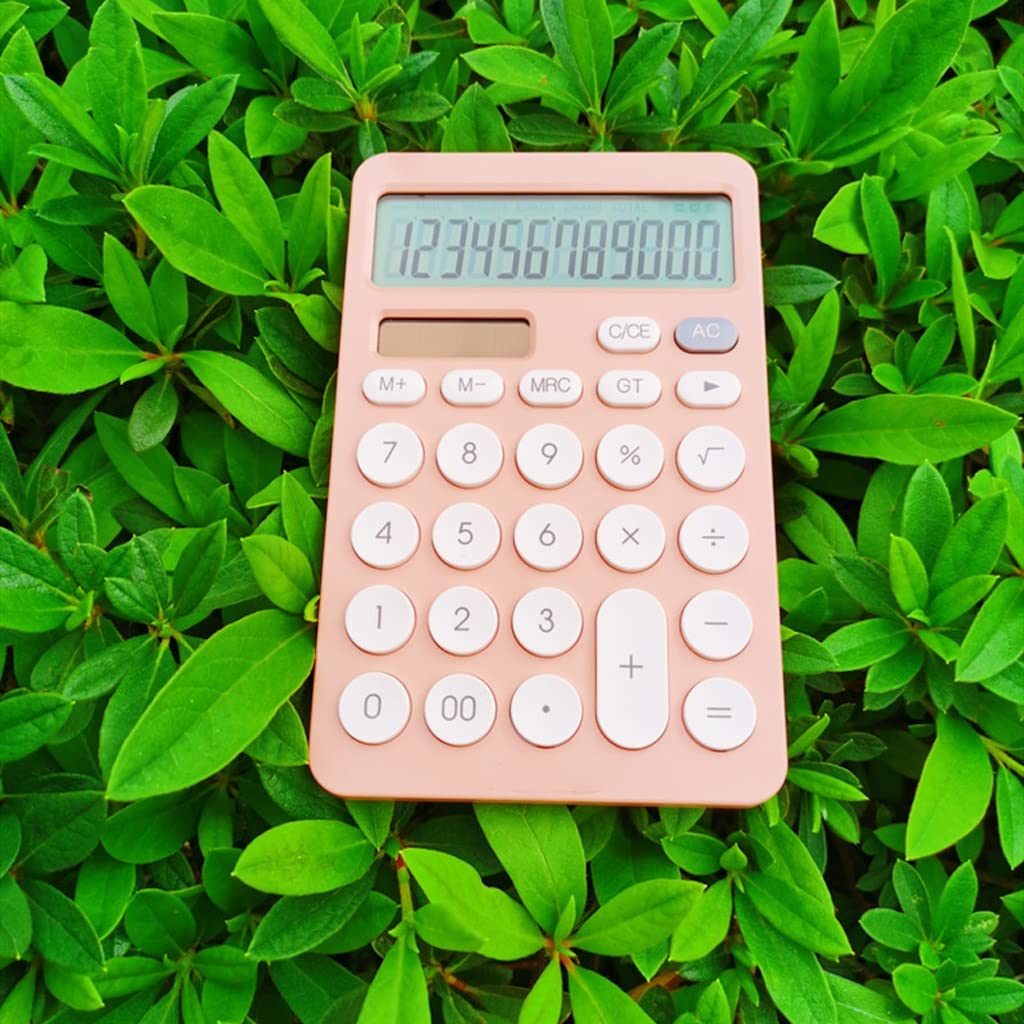 Calculatrice de bureau 12 chiffres JFDBGU solaire outil comptabilité business avec grands boutons