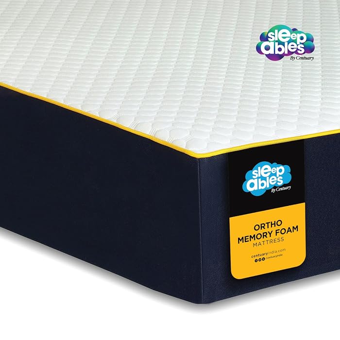 Centuary Mattresses Sleepables 8-Inch King Size Orthopedic Memory Foam Mattress (78x72x8)