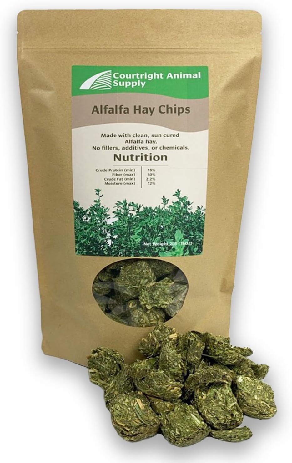 Courtright Animal Supply Alfalfa Hay Chips for Rabbits