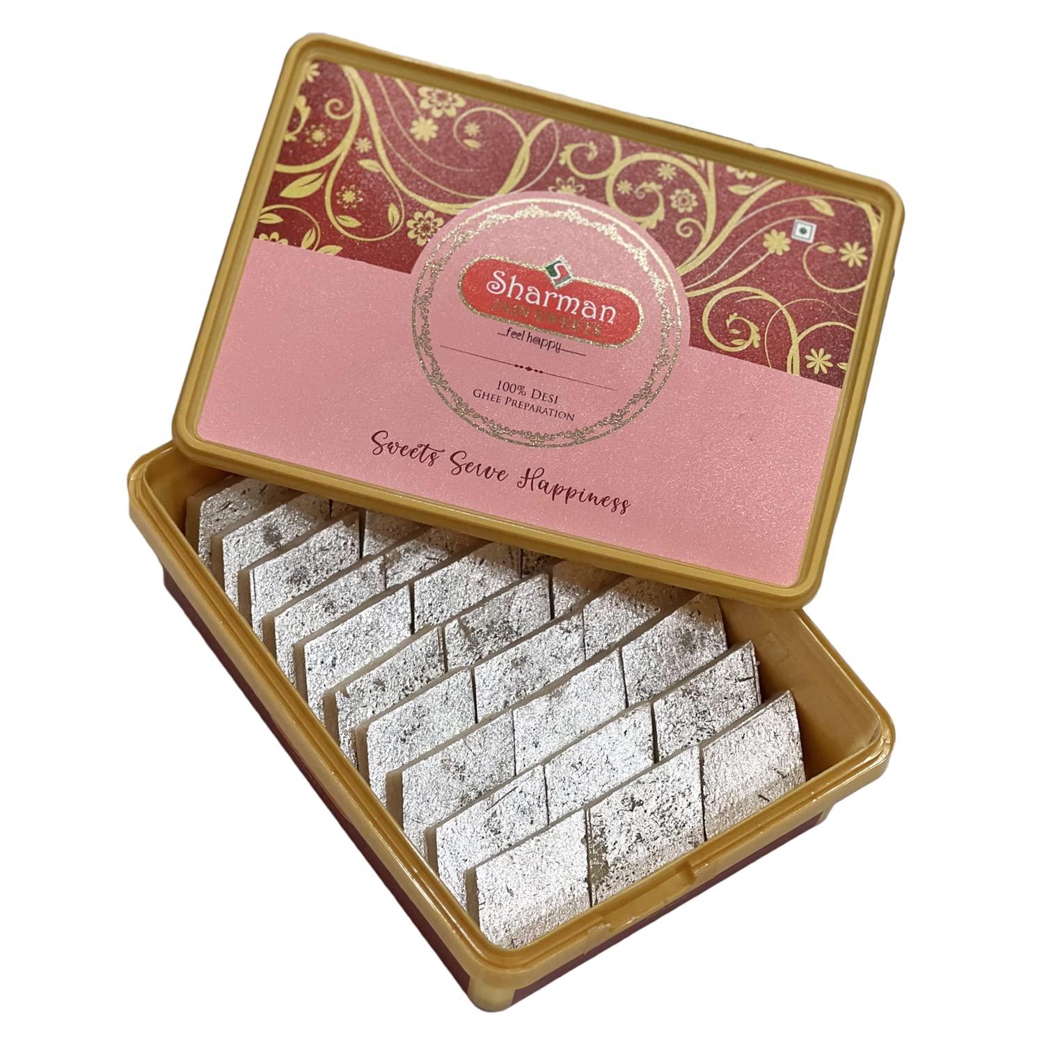 Premium Sharman Jain Sweets Kaju Katli - 400g | Made with 100% Fresh Cashew Nuts | Authentic Indian Mithai for Festivals & Celebrations | Perfect Gift Box for Diwali, Weddings, and Special Occasions (B0BWS7N842) Amazon Price History, Amazon Price Tracker