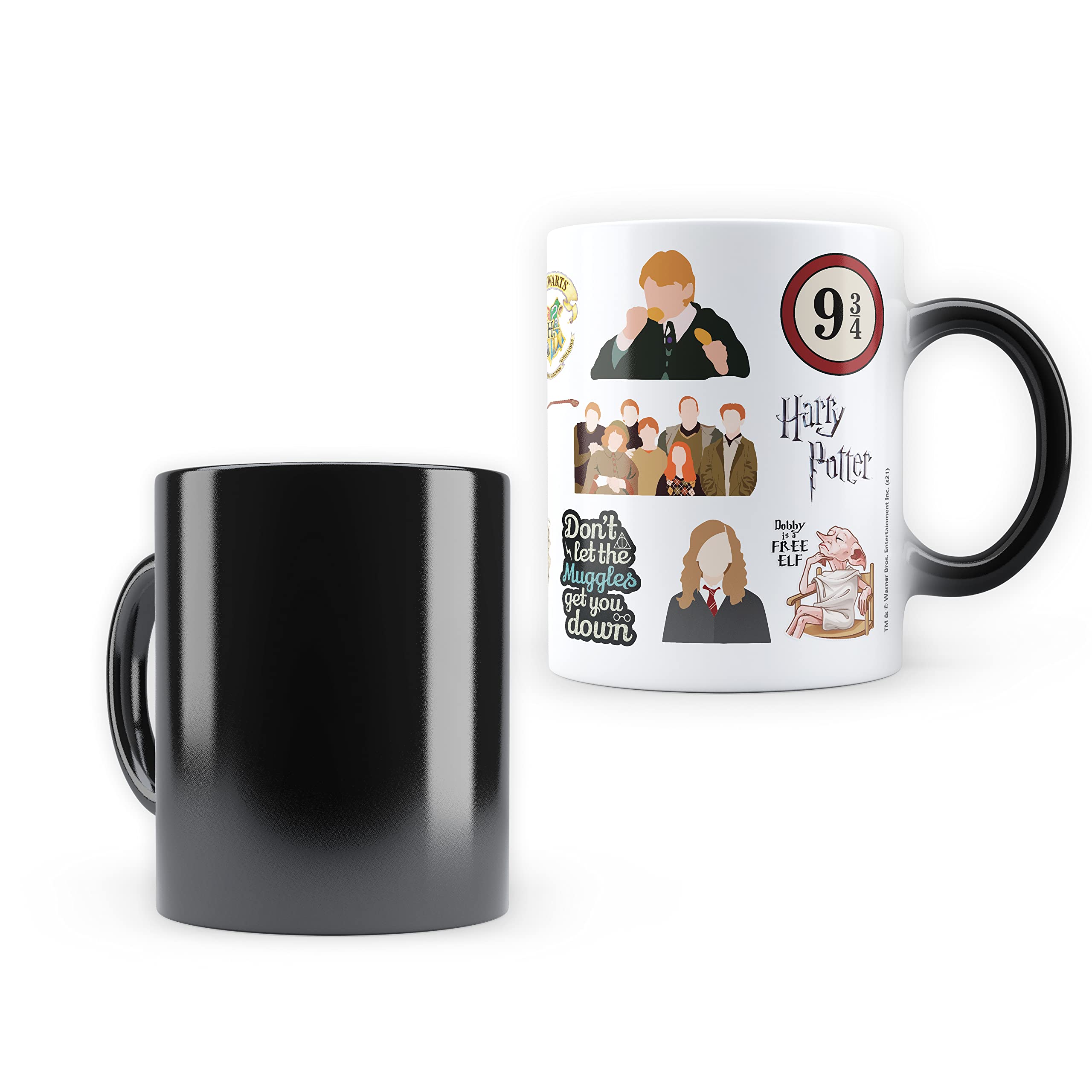 Epic Stuff - Harry Potter - Chibi Elements Heat Sensitive Magic Coffee Mug - Officially Licensed by Warner Bros, USA