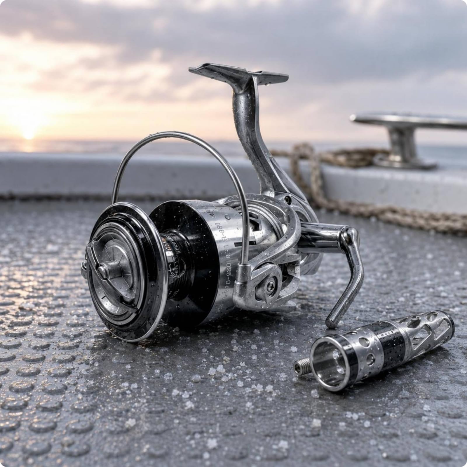 Carrete de Pesca Carrete Rodillo Bobina Carrete Frontal Estructura Sólida de Aleación con Manejo de Tensión de Línea y Recuperación Estable Apto para Pescadores Diestros en Playa