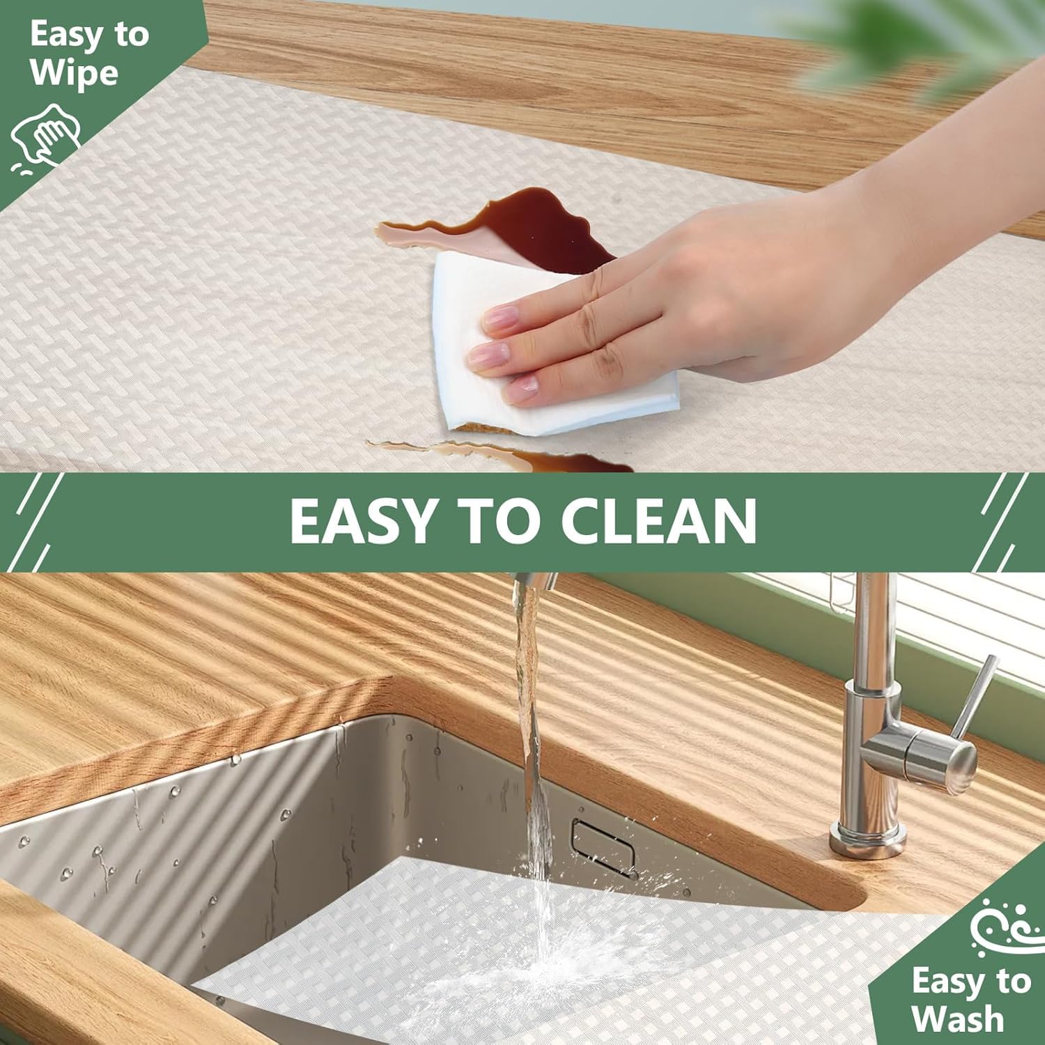 Tapis Tiroir EVA 30x300cm Transparent - Antidérapant Pour Réfrigérateur Et Placards