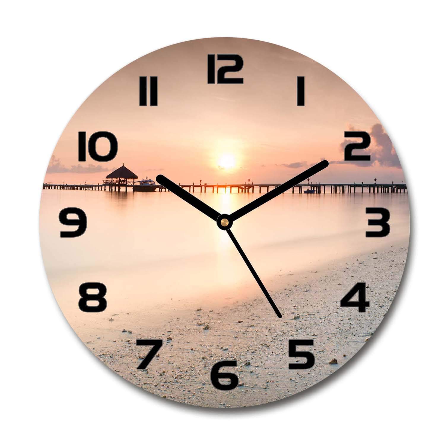 Horloge en Verre Silencieuse Tulup pour Finir avec le Tic-Tac du Salon
