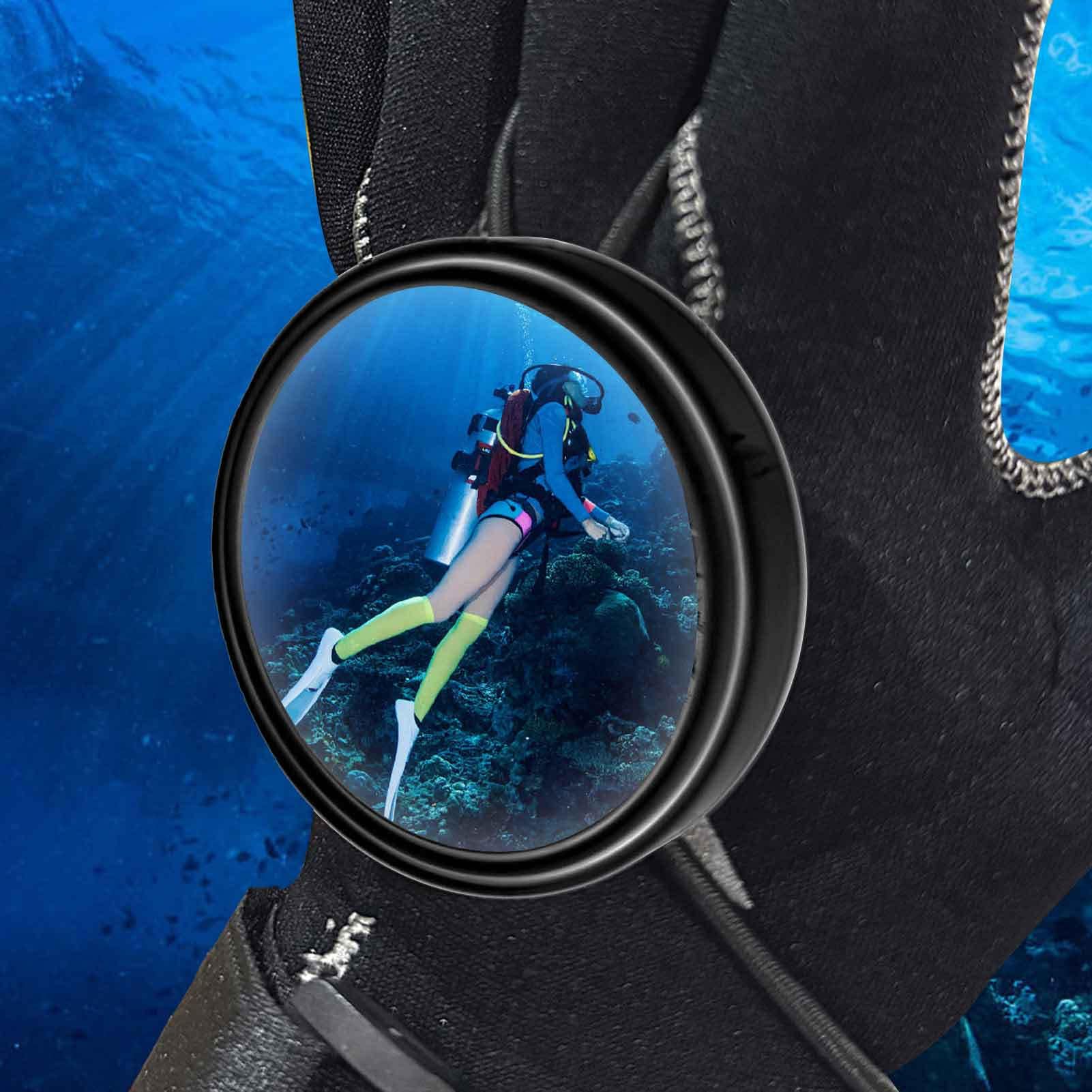 Specchio da Immersione | Specchio da Escursionismo e Campeggio - Attrezzatura Subtabile Regolabile per Immersione Libera Sicurezza Caverna Uomini Donne Sport All'aperto Mare