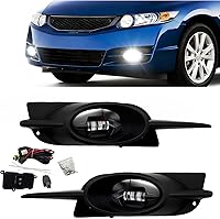 Vista 21 de Faros antiniebla para Nissan Pathfinder 2013-2016 con bombillas halógenas y juego de ensamblaje L&R Side (Halogen Ver.)