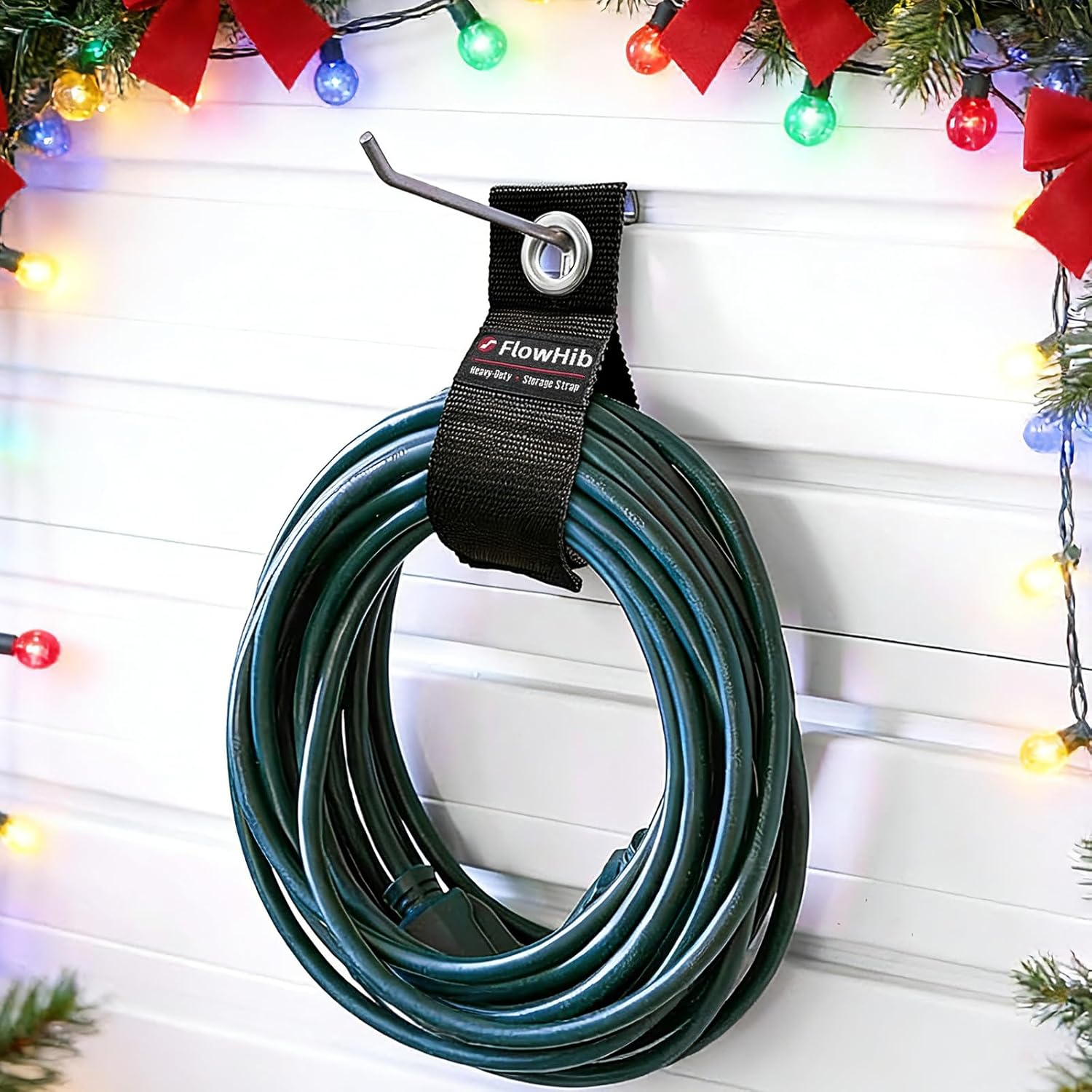 Heavy-Duty Storage Straps (Assorted 6 Pack), Hook and Loop Extension Cord Holder Organizer for Cord, Cable, Hose, Rope, RV, Cool Gadgets for Women Who Have Everything