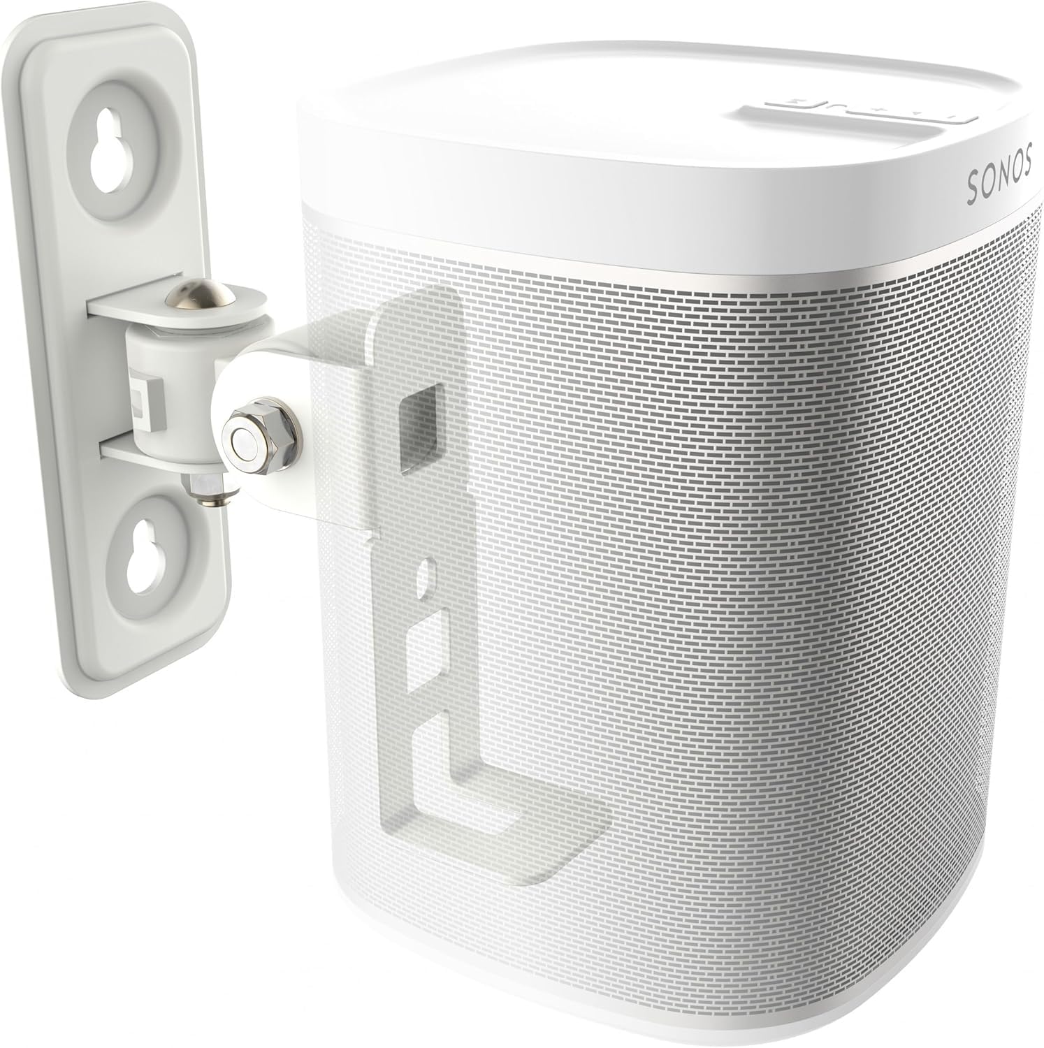 RICOO Supporto altoparlanti da LH431-W parete Per casse Sonos Play:1 Altoparlante bluetooth Braccio girevole inclinabile WLAN Airplay Speaker