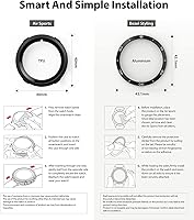 Vista 24 de Ringke [Air Sports + Bezel Styling] Compatible with Samsung Galaxy Watch 4 40mm, Flexible Shockproof TPU Case with Adhesive Aluminum Frame Ring