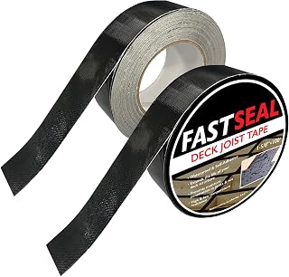 Deck Joist Tape 1-5/8" x 100', Waterproof Weather Resistant Self-Adhesive Joist Tape, Anticorrosion Flashing Tape for Wood Joists Beams (2 Pack, 1-5/8" x 100')