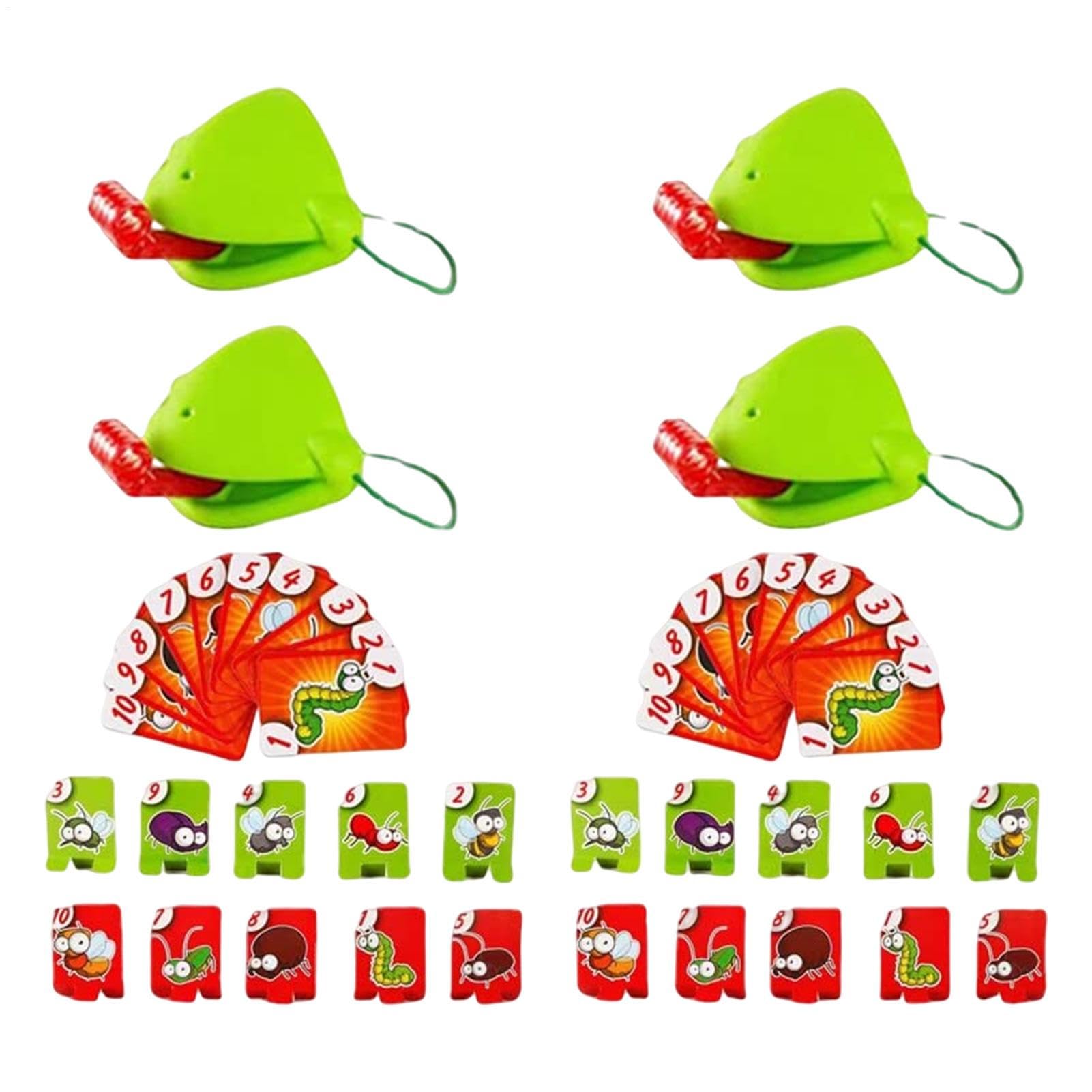 Juego De Lengua De Rana – Juguete De Mesa Para Niños Y Adultos – Lanza La Lengua Al Soplar Y Derriba Objetivos