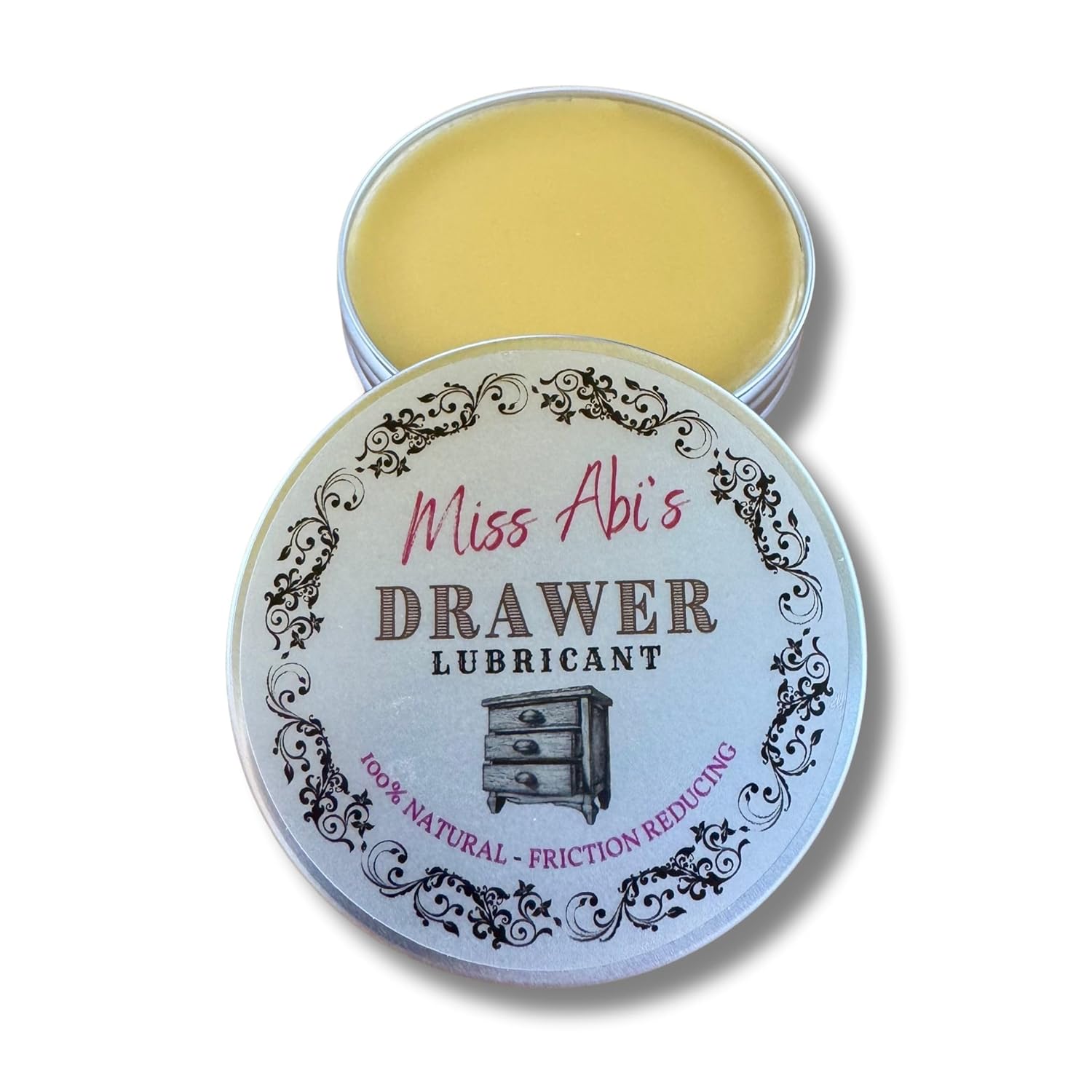 Miss Abi’s Drawer Lubricant - Wax for Draws, Wooden Draw Slide Lubricant, Stiff Drawer Runner, Wood Draw Wax