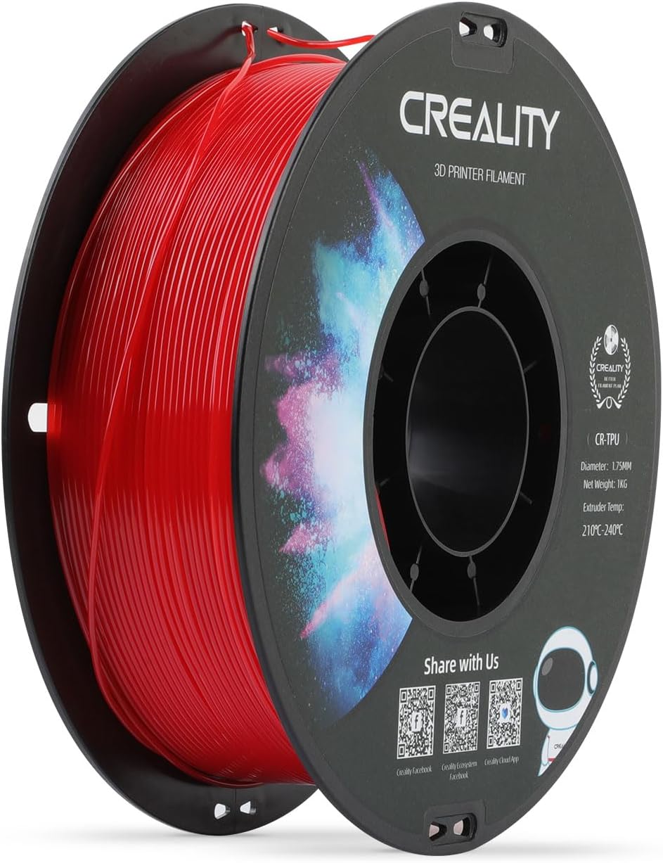 Creality TPU 3D Printing Filament 1.75mm, Flexible Filament, High